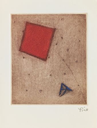 彫版 Piza - Carte de Voeux - Galerie Michel (Paris)