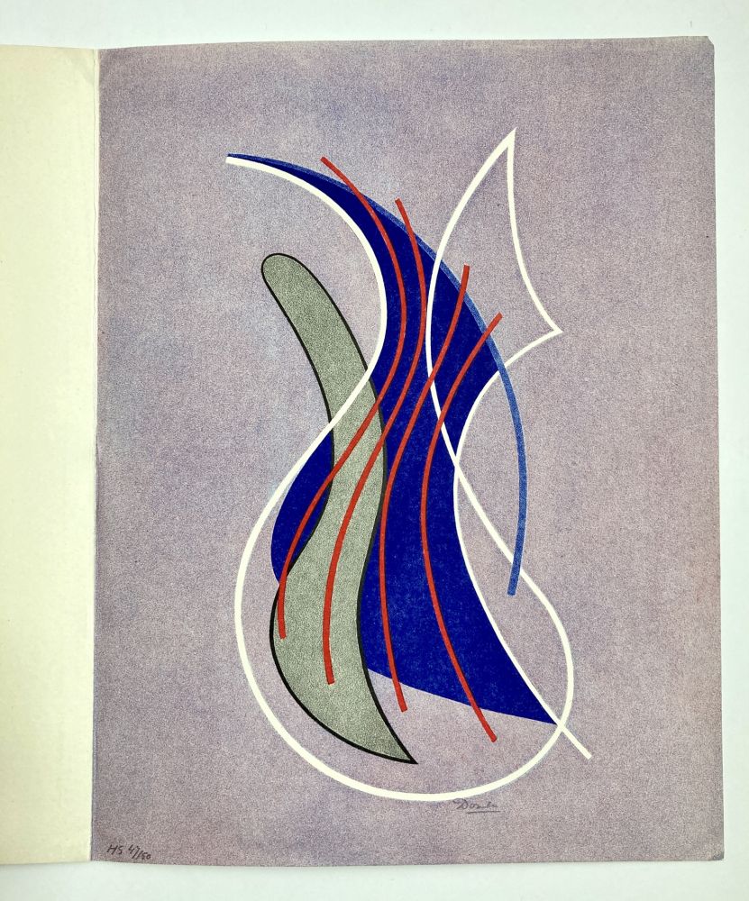 リトグラフ Domela - Carte de voeux, 1958