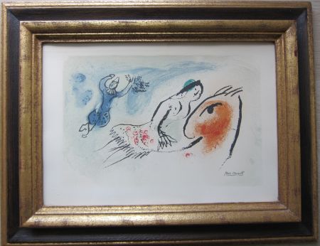 リトグラフ Chagall - Carte de voeux pour Aimé Maeght