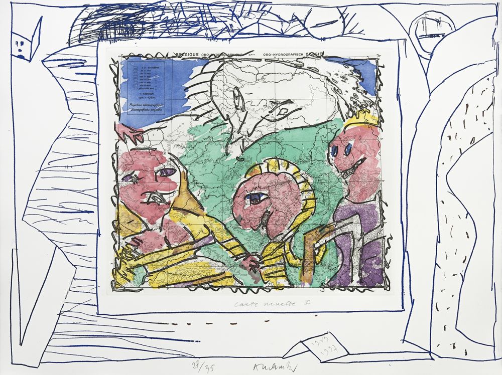 彫版 Alechinsky - Carte mise à jour I