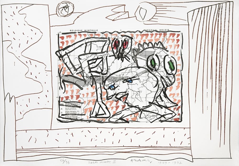 彫版 Alechinsky - Carte mise à jour II