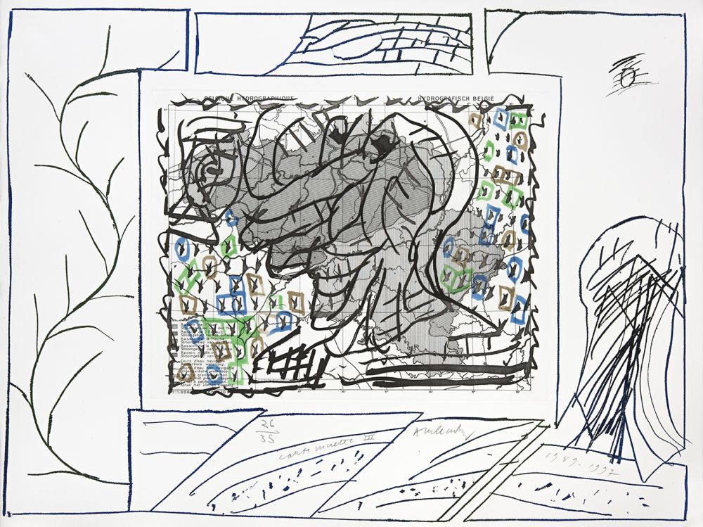 彫版 Alechinsky - Carte mise à jour III