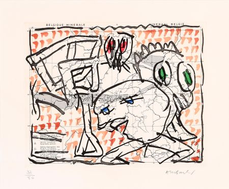 エッチング Alechinsky - Cartes muettes 01