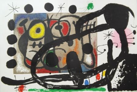リトグラフ Miró - Cartons 