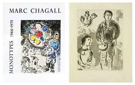 挿絵入り本 Chagall - Catalogue des monotypes