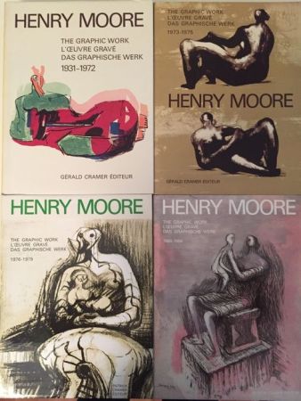 挿絵入り本 Moore - Catalogue Raisonné of Henry Moore Graphic Work 1931 - 1984 (4 Volume Set)