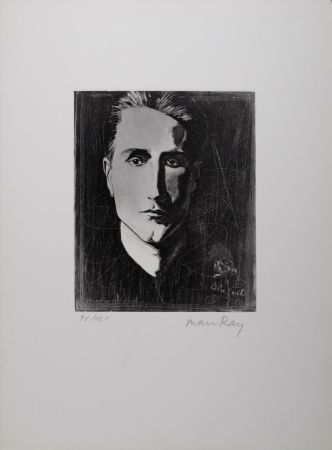 エッチングと　アクチアント Ray - Cela Vit (Portrait of Marcel Duchamp), 1971 - Hand-signed & numbered
