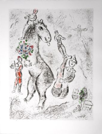 エッチングと　アクチアント Chagall - Celui qui dit les choses sans rien dire, 1976 - PLATE 4
