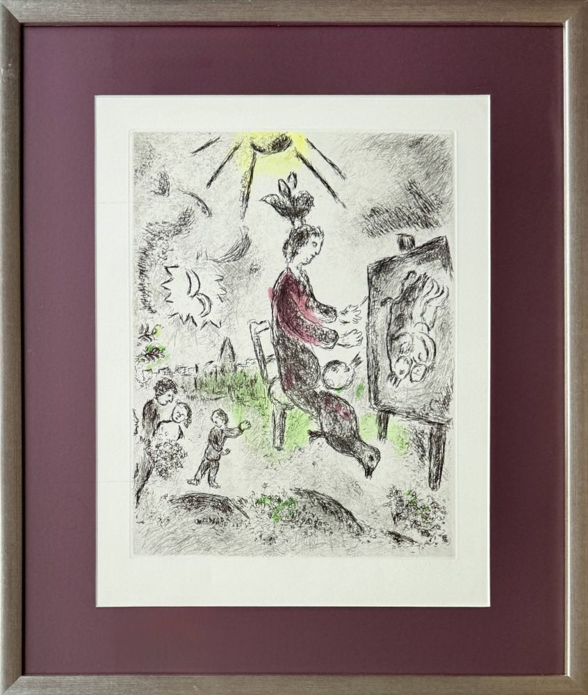 エッチングと　アクチアント Chagall - Celui qui dit les choses sans rien dire, Planche XVI