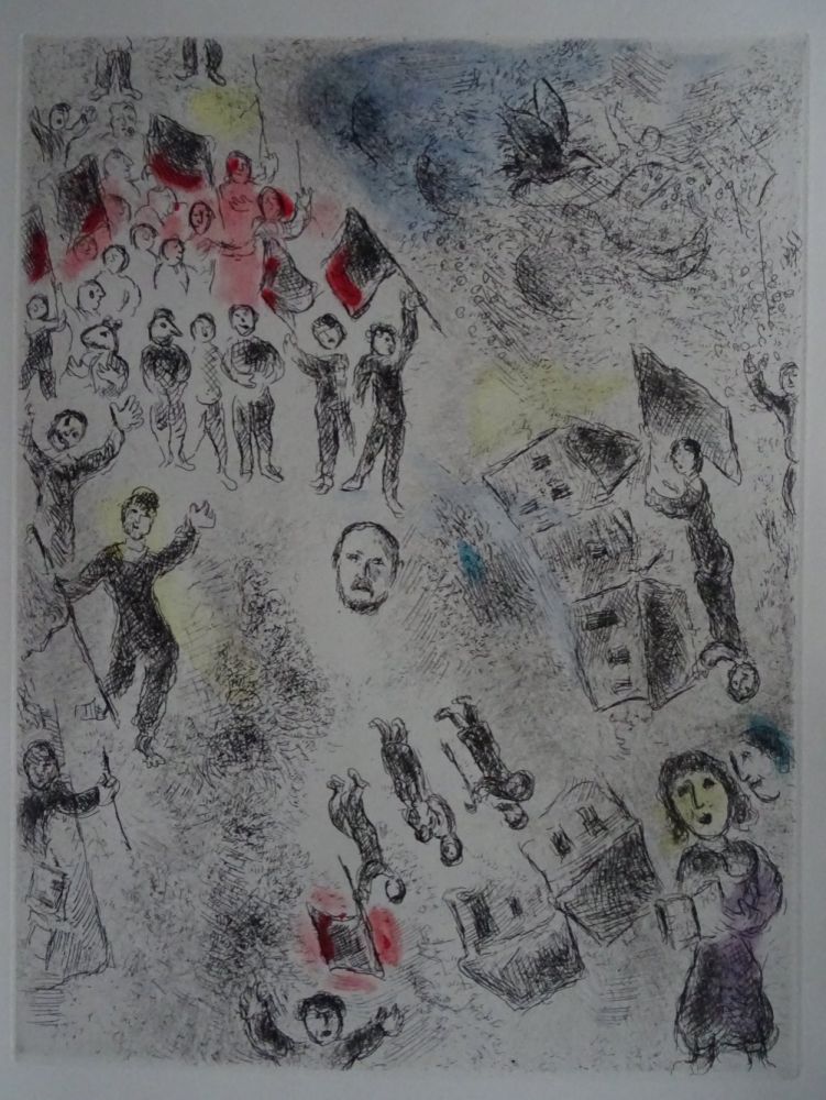 エッチングと　アクチアント Chagall - Celui qui dit les choses sans rien dire, plate 11.