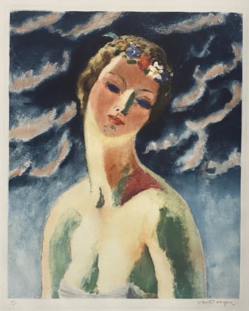 沈み彫り Van Dongen - Ceres (Buste de Femme)