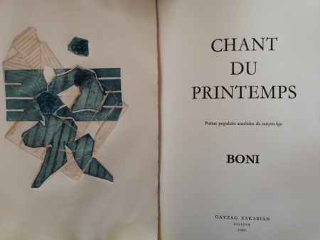 挿絵入り本 Boni - Chant du Printemps - Poème populaire arménien -