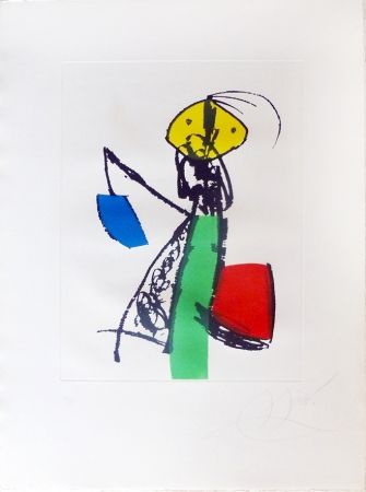 彫版 Miró - Chanteur des rues
