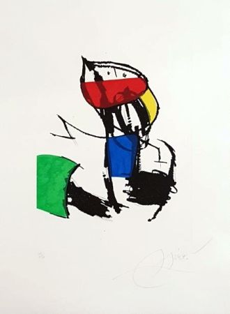 彫版 Miró - Chanteurs des rues
