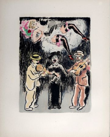 リトグラフ Van Dongen - Chanteurs des rues, ou le rêve à bon marché, 1949