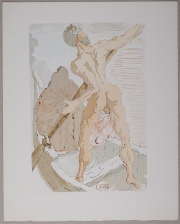 リトグラフ Dali - Charon et le Passage de L'Acheron