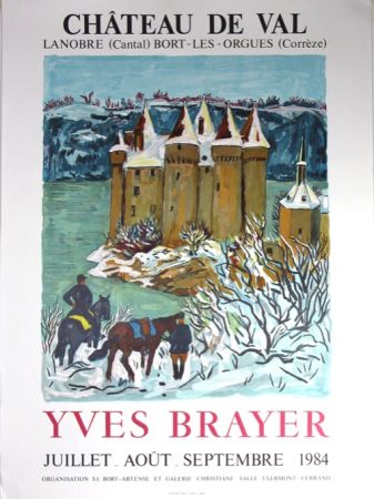 リトグラフ Brayer - Chateau de Val 