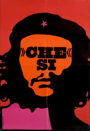 シルクスクリーン Cieslewicz  - Che Si, 1968 - Large silkscreen poster (Scarce!)