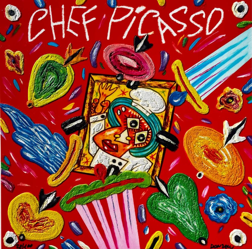 シルクスクリーン Donzelli - Chef Picasso