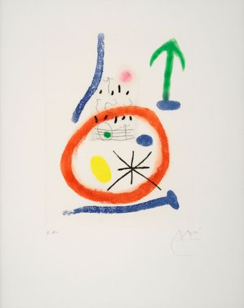 エッチングと　アクチアント Miró - Chemin de Ronde III