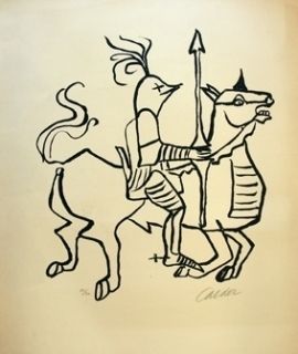 リトグラフ Calder - Chevalier