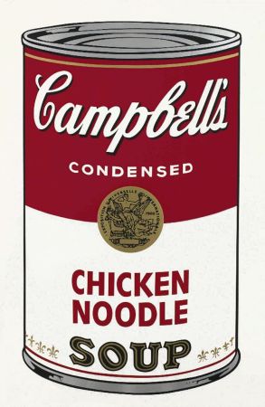 シルクスクリーン Warhol - Chicken Noodle Soup, from the Campbell's Soup Series