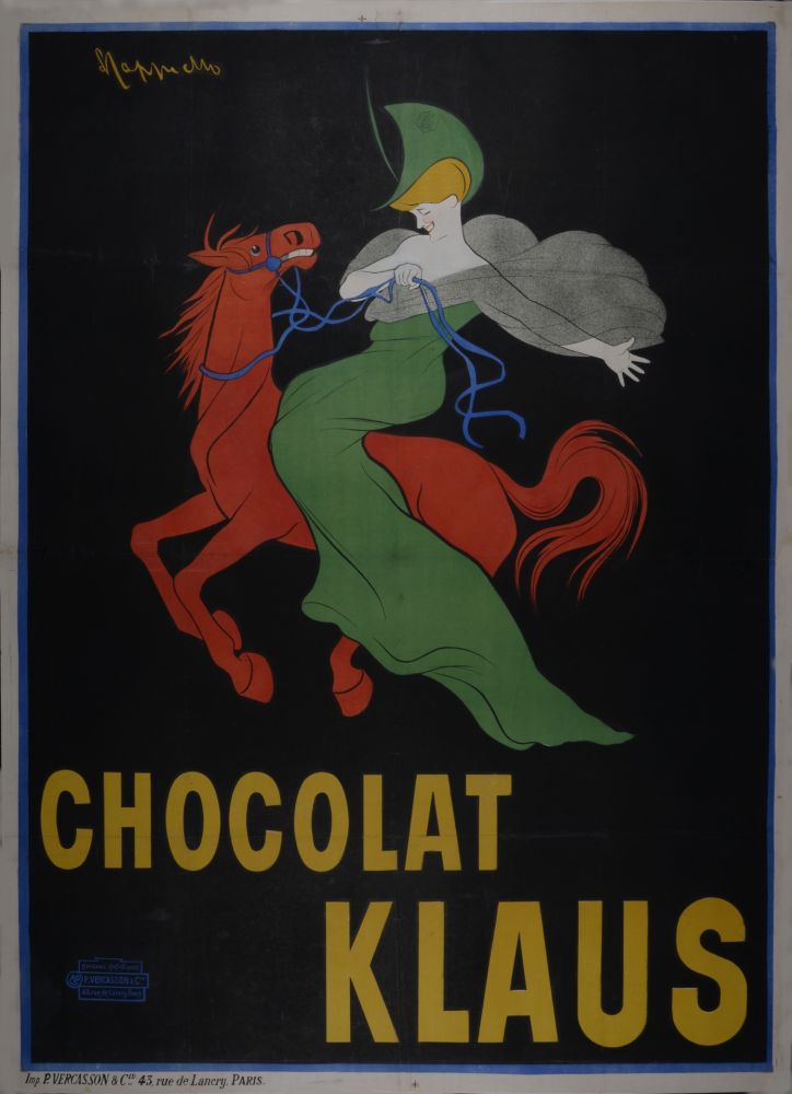 リトグラフ Cappiello - Chocolat Klaus, 1903