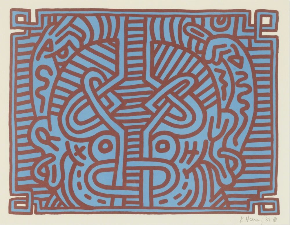 多数の Haring - Chocolate Buddha (Plate 1)