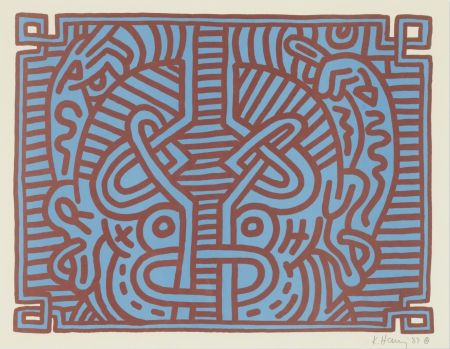 多数の Haring - Chocolate Buddha (Plate 1)
