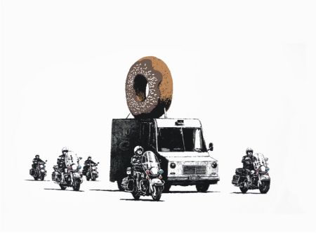 シルクスクリーン Banksy - Chocolate Donuts