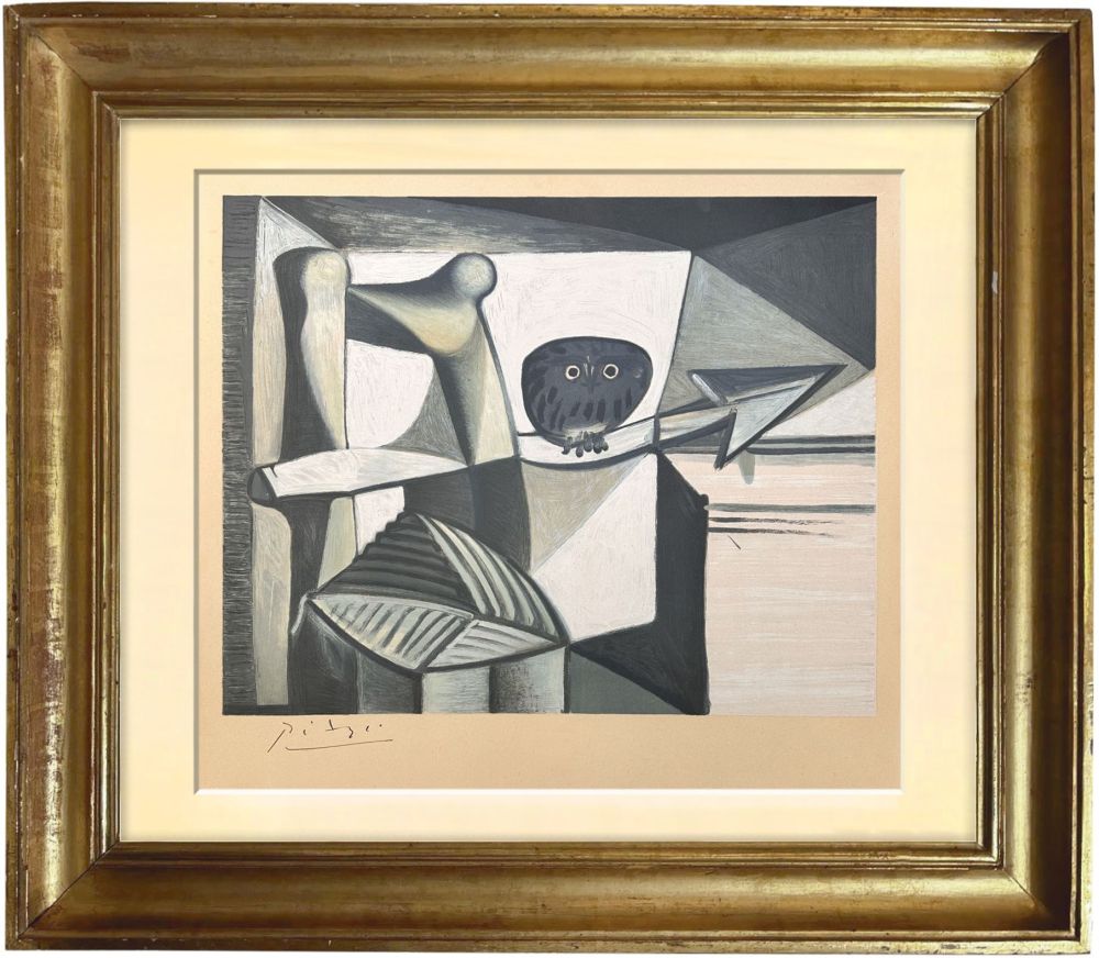 リトグラフ Picasso - Chouette dans un Intérieur