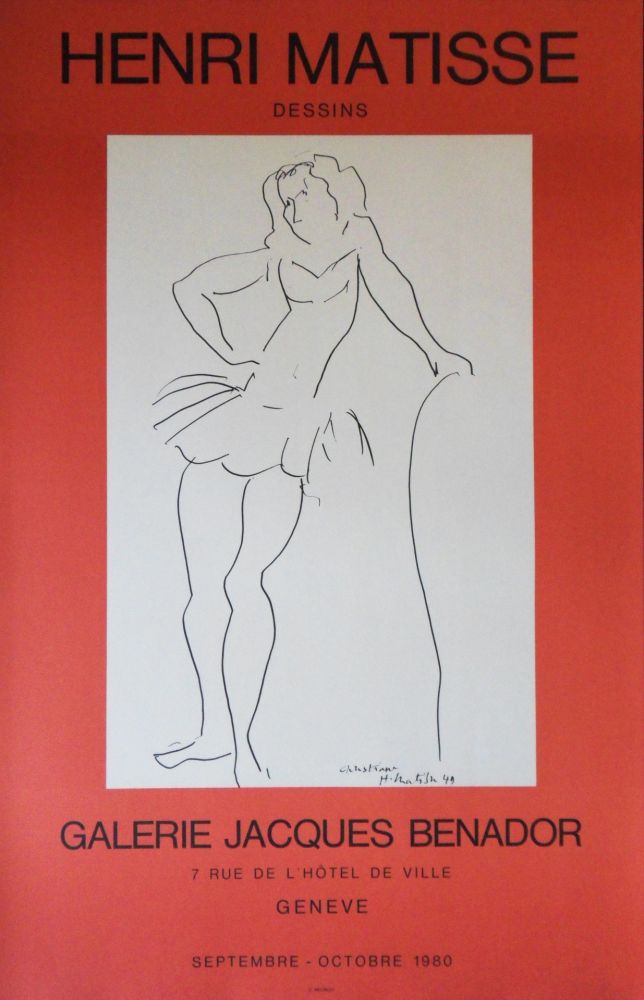 挿絵入り本 Matisse - Christiane, la danseuse