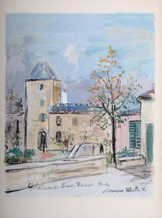 ステンシル Utrillo - Château de Saint-Bernard dans l'Ain, 1950