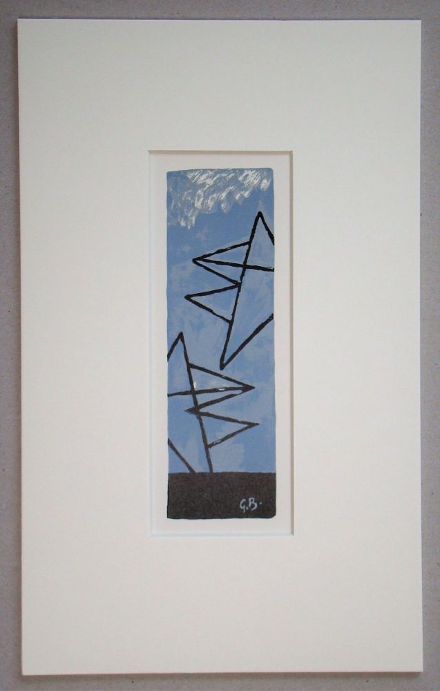 リトグラフ Braque (After) - Ciel Gris II.