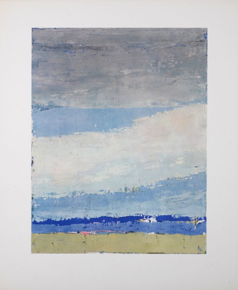 オフセット De Stael - Ciel à Honfleur, 1960 - plate signed.