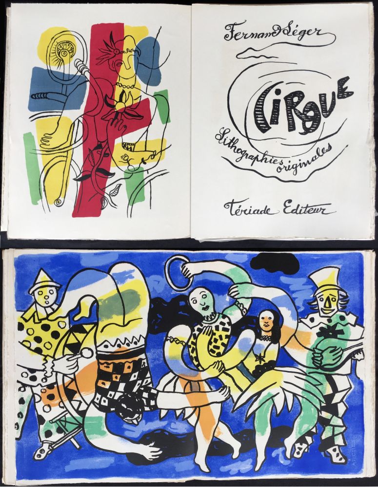挿絵入り本 Leger - CIRQUE. Lithographies originales de Fernand Léger (Tériade 1950)