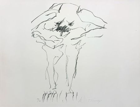 リトグラフ De Kooning - Clam Digger from Portfolio 9