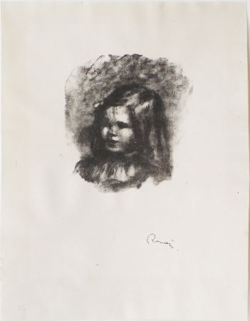 リトグラフ Renoir - Claude Renoir, tourné à gauche 