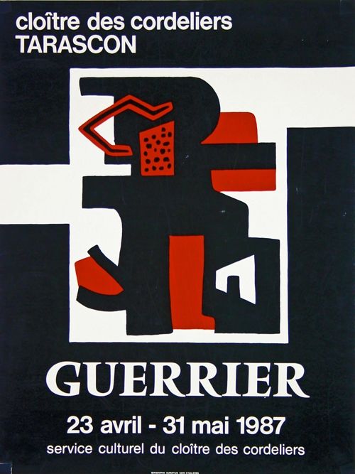 リトグラフ Guerrier - Cloitre des Cordeliers Tarascon 