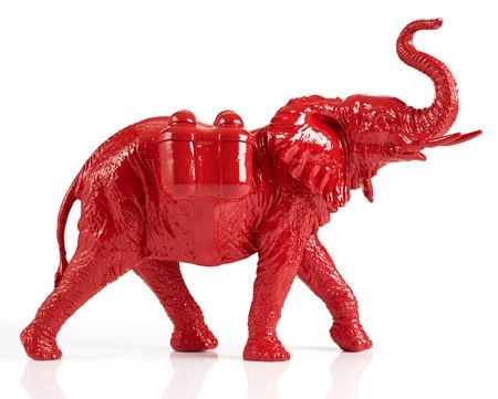 多数の Sweetlove - Cloned red Elephant with Waterpacks.