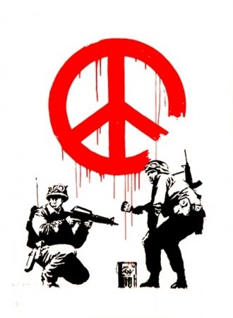シルクスクリーン Banksy - CND Soldiers