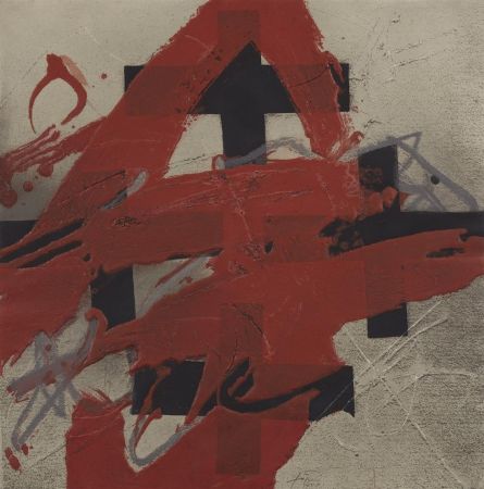 エッチング Tàpies - Cobert de Roig