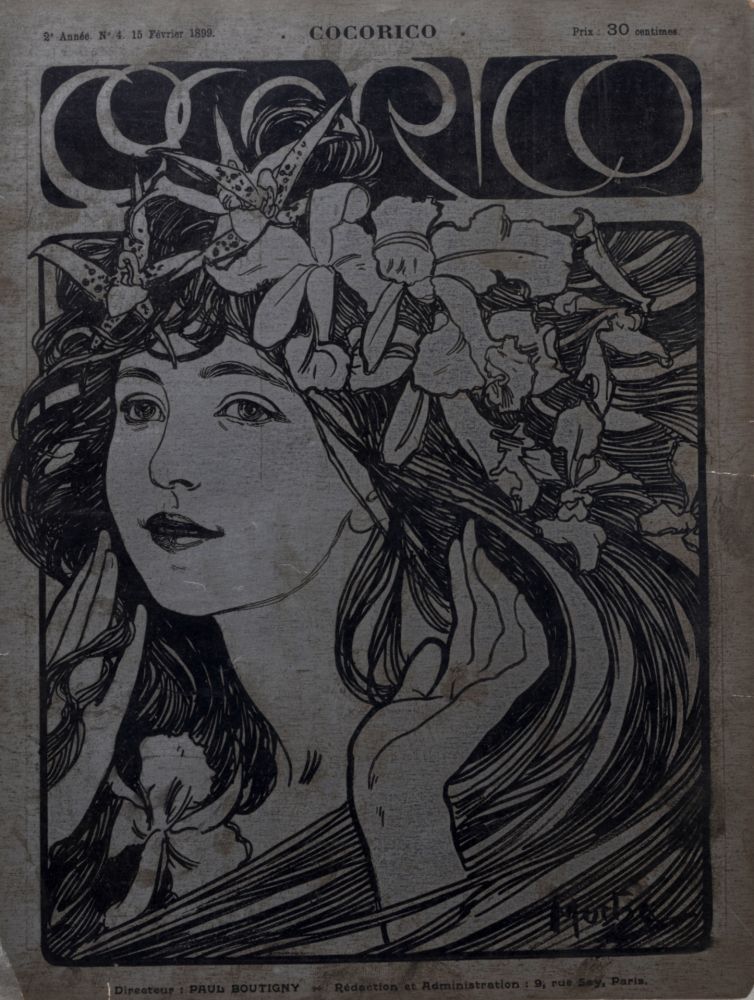リトグラフ Mucha - Cocorico