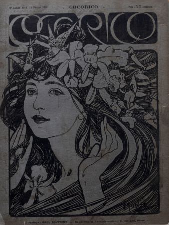 リトグラフ Mucha - Cocorico
