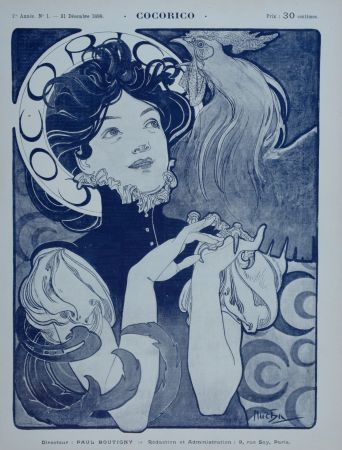 リトグラフ Mucha - Cocorico, 1898