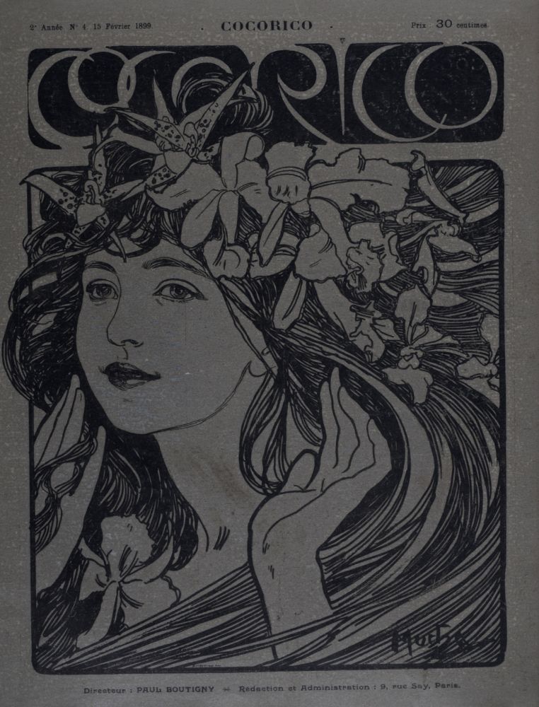 リトグラフ Mucha - Cocorico, 1899