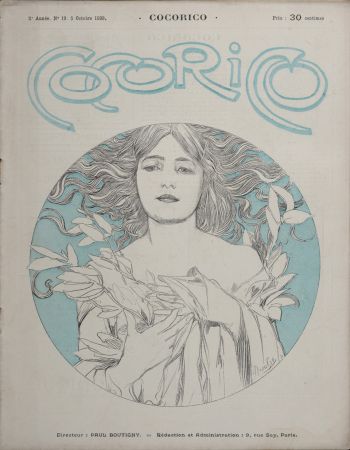 リトグラフ Mucha - Cocorico, 1899