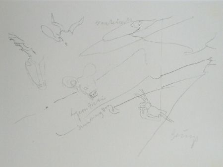 リトグラフ Beuys - Codices Madrid 9