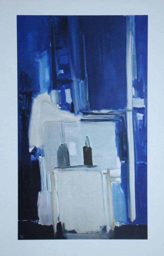 オフセット De Stael - Coin d'atelier, fond bleu