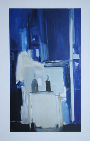 オフセット De Stael - Coin d'atelier, fond bleu
